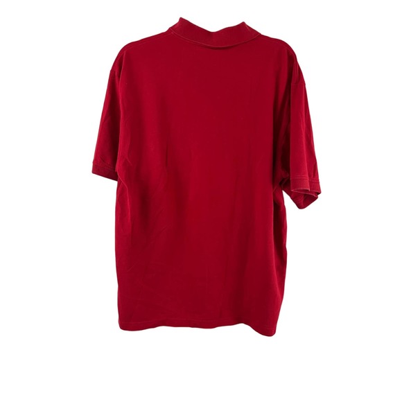 Mens Interstate Battery Red Gift Uniform Polo Shirt Top Embroidered Large Collar - Picture 2 of 6